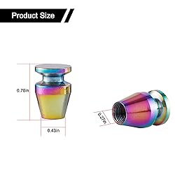 Alpmosn Car Tire Valve Stem Caps, Wine Cup Shaped