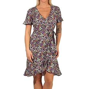 ONLY ONLOLIVIA S/S WRAP DRESS WVN NOOS dames jurk
