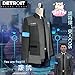 COSFLY Game Become Human Connor Jacket Cosplay Costume Men Coat Uniform Suit Large, Grey 2 (Coat + Shirt+Tie)