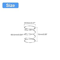 uxcell Compression Spring, 5Pcs 304 Stainless