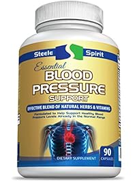 Blood Pressure Support Supplement - 90 Caps - By Steele Spirit