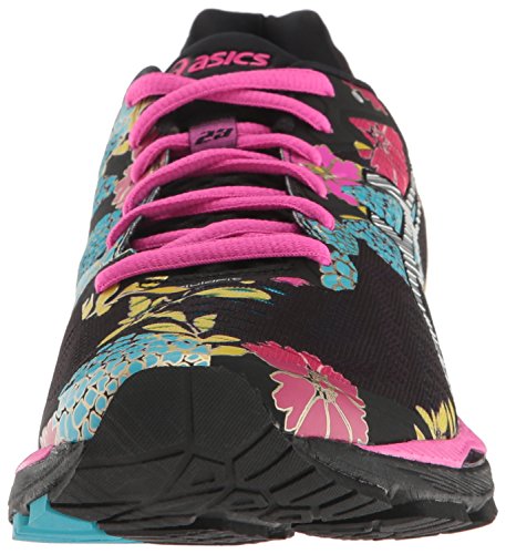 asics gel kayano 23 women's black silver pink glow