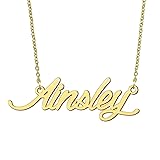 BYBWBL Ainsley Name Pendant Necklace 18k Gold