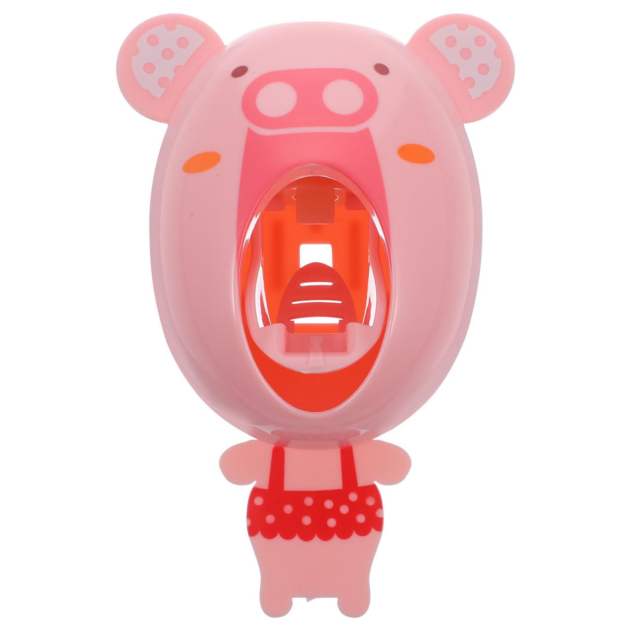 Cabilock Automatic Toothpaste Dispenser for Kids Cartoon Pig Design Hands Free Toothpaste Squeezer Wall Mounted Bathroom Accessory Easy to Use