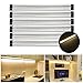 LED Under Cabinet Lighting Kits, S&G Closet Panel Lights (Total 24W/1800 Lumens /12V DC/3000K Warm White) Switch Control Under Counter Lights, All Accessories Included-6 Panels