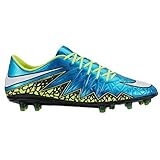 Nike Women's Hypervenom Phinish FG Soccer Cleat (Blue Lagoon, Volt, Black) Sz. 7.5