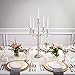 Klikel Heritage 24 Inch Silver 5 Candle Candelabra - Classic Elegant Design - Wedding, Dinner Party And Formal Event Centerpiece - Nickel Plated Aluminum, Mirrored Finish