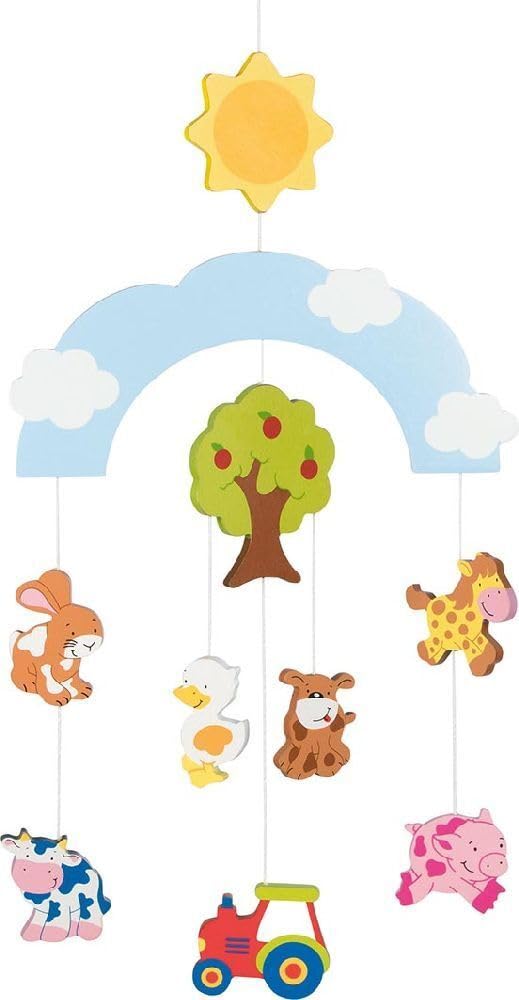 Mobile Bauernhof: 20 x 55 cm, Holz, 10 Teile