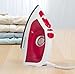 Westinghouse Steam Iron with 5.1 Ounce Water Tank, 1200 Watts, White with Red Accents