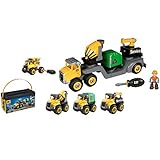 CAT Machine Maker Junior Operator Combo Hauler 4 in1 Easy Take-A-Part Play Build Combo Hauler, Service Truck, Cement Mixer or Recycle Truck
