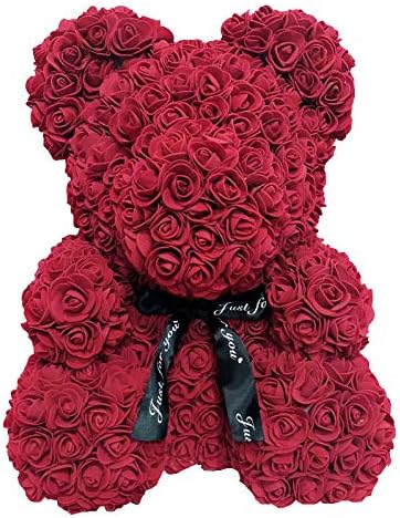 Amazon クマの人形 ローズ Pe製 造花 手作り 光触媒 枯れない花 小物 雰囲気 女性 感謝 家庭 お礼 風水 自宅用 店舗装飾用 きれい 可愛い 記念日 誕生日 プロポーズ 母の日 プレゼント 飾り 造花 オンライン通販