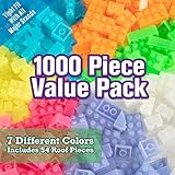SCS Direct Building Block Bricks- Set of 1000 Pc