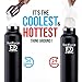 DanForce 21 OZ stainless Steel Sports Water bottle - Double walled metal Vacuum Insulated, BPA Free. Keep 24 Hours Hot , 36 Hours cold, Comes with leak proof Straw,Sports and Cap lids, 12-24 Ounces