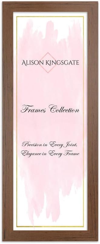 Alison Kingsgate Modern Walnut Picture Frame 100x50cm Engineered Wood