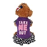 Puppy Clothes,Neartime Small Dog Dress Cute Doggy Clothes Fly Sleeve Dresses (S)