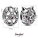 SOUFEEL Cat Charms 925 Sterling Silver Pink Swarovski Animal Talisman Bead Charm for Bracelets Women Gift