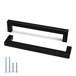 Goldenwarm 30 Pack Black Square Bar Cabinet Pull