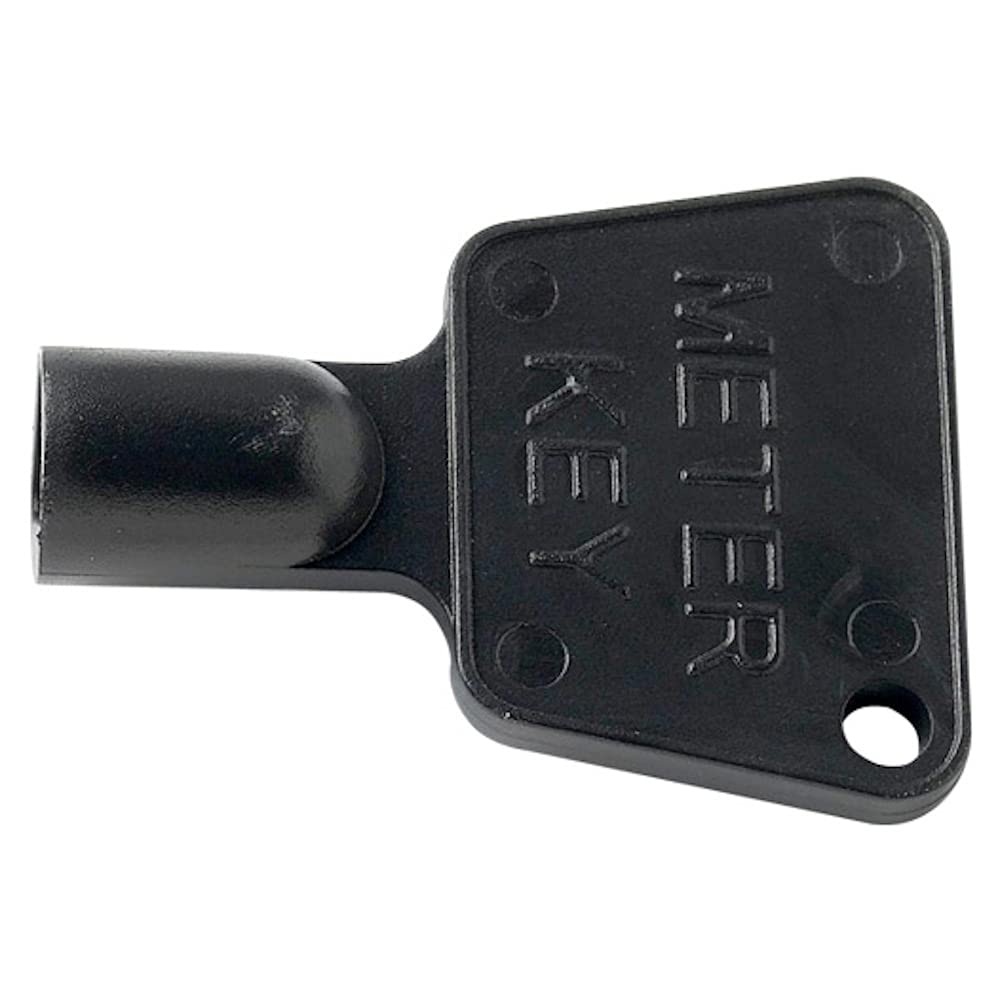 Merriway BH07310 (50 Pcs) Meter Box Cupboard Keys, Black Plastic - Pack of 50 Pieces
