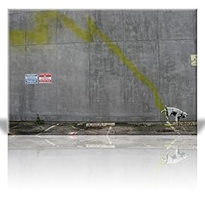 Print Dog Peeing on Wall Street Art Guerilla...