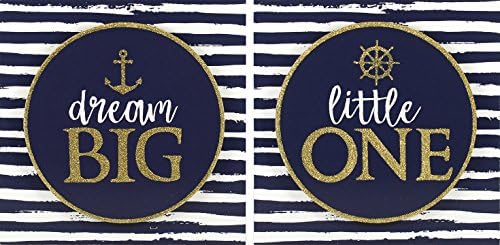 Linden Ave Wall Décor AVE10094 Dream Big Little One-2pk