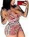 Akmipoem Women's Velvet Two Piece Set Crop Top and Short Pants Club Wear