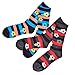 TeeHee Women's Ladies Value 6-Pair Crew Socks (Stripe with Flower)