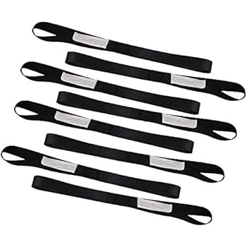 XSTRAP Soft Loop Tie-Down Straps 8PK 3600LB Black