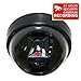 VideoSecu Fake Dummy Imitation Dome Security Camera with Flashing Light LED Cost-Effective Security CCTV Simulated Dome Camera 3PZ