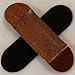 Peoples Republic Mahogany Complete Wooden Fingerboard w Nuts Trucks - Basic Bearing Wheels