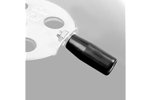 OLAMO Cool Touch Damper Handle Compatible For Weber Smokey Mountain WSM Kettle Grill,Knob BBQ Smoker Damper Thumb Handle With M8 Male Threaded Stem,Including Step Drill Bit For DIY Installation Convenience