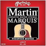 Martin M2100 Marquis Phosphor Bronze Acoustic Strings, Light