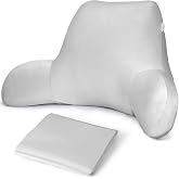 Cooling Reading Pillow Cover with Large Back Opening, Soft Replacement Slipcover, Removable &amp; Machine Washable