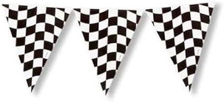 Amazon Com Hersrfv Home Black White Checked 12 Foot Plastic