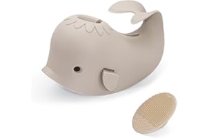 MANDOO Bath Faucet Cover for Kids，Bath Spout Cover for Baby are Suitable for Most Bathtub Faucet,spout Cover Bathroom Tub Adds Fun to Your Baby in The Shower.（Grayish Beige）