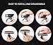 HODGSON Bike Lights Bicycle Lights Front and Back, USB Rechargeable Bike Light Set Super Bright Front and Rear Flashlight LED Headlight Taillight Splash-Proof Easy to Install (Black 2)