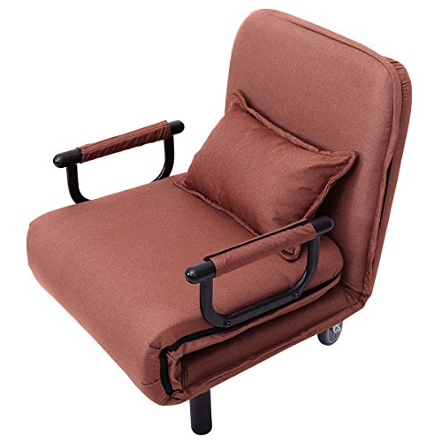 Folding Convertible Sofa Bed Arm Chair Sleeper Leisure Recliner Lounge Couch