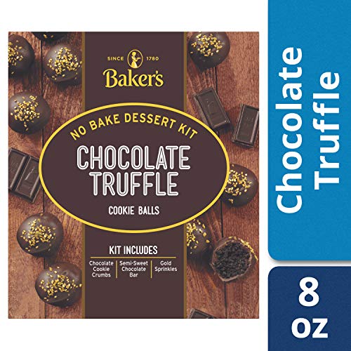 Baker's Chocolate Truffle Cookie Balls No Bake Dessert Kit (8.6 oz Box) - Thumbnail 3