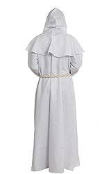 Friar Medieval Hooded Monk Renaissance Priest Robe