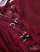 PARTY LADY Lingerie Womens Sexy Sleepwear Lace Babydoll Sets Plus Size Nightwear for Sex Size 3XL Wine Red