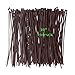 HAODE FASHION Wide 10 Inch Strong Wood Brown Zip Ties 150 Pack, Standard Durable Cable Ties Wood Color-Outdoor, Garden Ties, Office and Kitchen Use