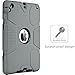 iPad mini Case, iPad mini 2 Case, iPad mini 3 Case, iPad mini Retina Case, BENTOBEN Hard PC+Soft Silicone Hybrid Anti-slip Shockproof Protective Case Cover for iPad mini 1/2/3 Retina, Gray/Black