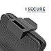 Nexus 6P Belt Case, Encased (SlimShield Edition) Secure Fit Holster Clip + Easy-Grip Slider Shell (Smooth Black)