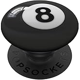 Eight Black 8 Ball Pool Billiard Phone Gift PopSockets Adhesive PopGrip
