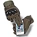 WTACTFUL Touch Screen Military Rubber Hard Knuckle Tactical Gloves Full Finger Airsoft Paintball Outdoor Army Gear Sports Cycling Motorcycle Riding Shooting Hunting Size X-Large Green