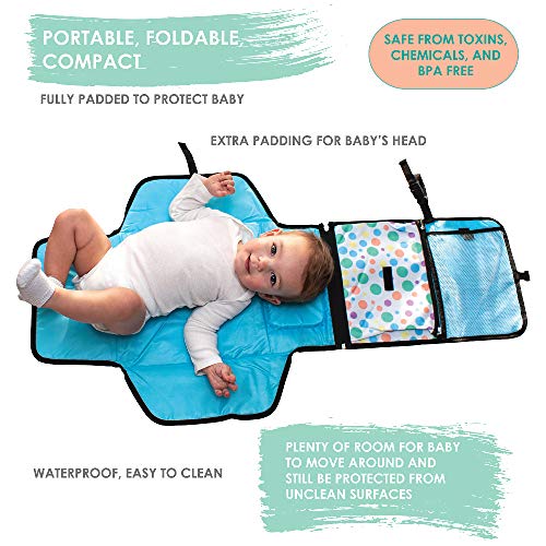 MrSunshine Diaper Changing Clutch, Portable Diaper Changing Pad, Baby