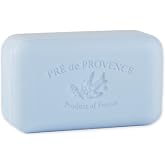 Pre de Provence Artisanal Soap Bar, Natural French Skincare, Enriched with Organic Shea Butter, Quad Milled for Rich, Smooth &amp; Moisturizing Lather, Ocean Air, 5.3 Ounce