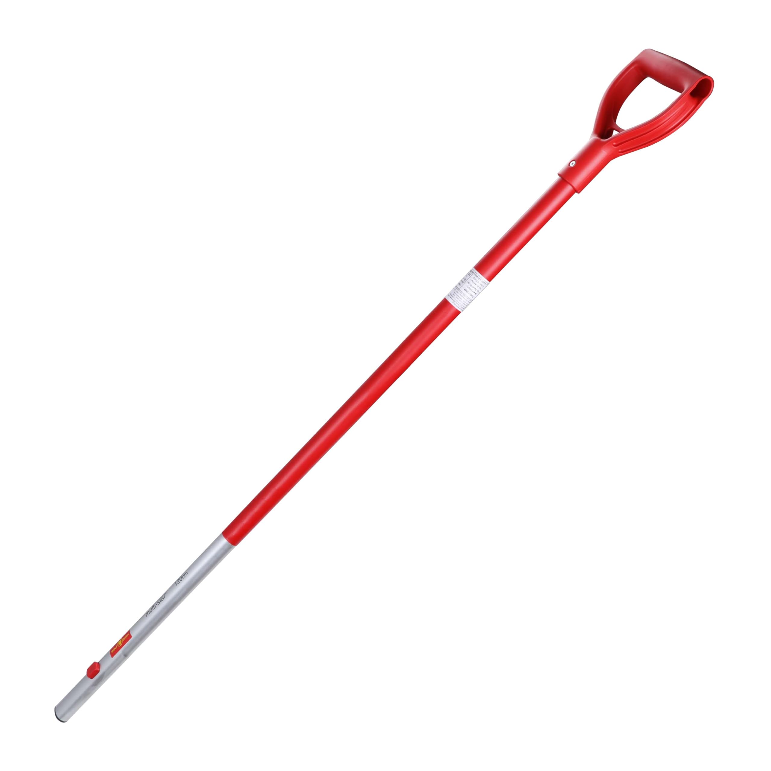 WOLF-Garten ZMAD Multi-Change Aluminium D-Grip Handle, Red, 85 cm
