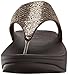 Fitflop Women's Lulu Superglitz Textile Sandal,Copper,9 M US