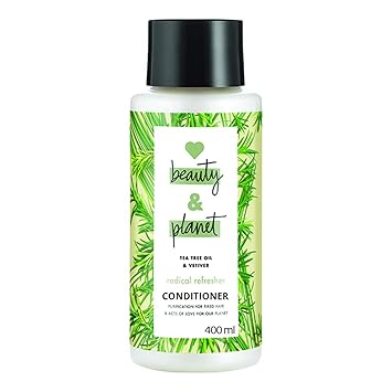 Love Beauty & Planet Radical Refresher Conditioner with Tea Tree and Vetiver Aroma, 400 ml