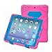 ACEGUARDER Apple Ipad Air Ipad 5 Case Waterproof Rainproof Shockproof Kids Proof Case for Ipad 5 (Gifts Outdoor Carabiner + Whistle + Handwritten Touch Pen) (Aceguarder Brand) (ROSE/BLUE)